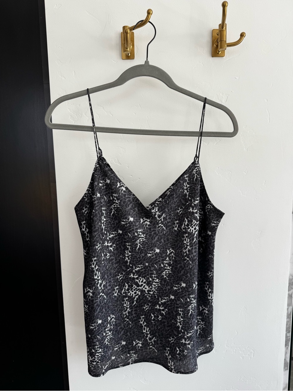 PAIGE Black & White Abstract Print Cami